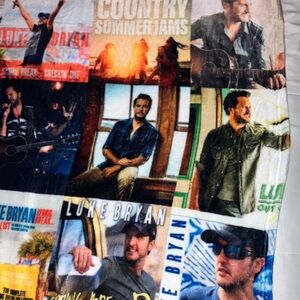 Luke Bryan Collage Blanket